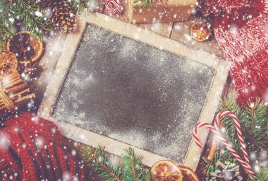 Noel arka plan. Seçici odak. 