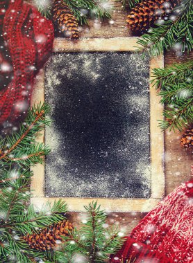 Noel arka plan. Seçici odak. 