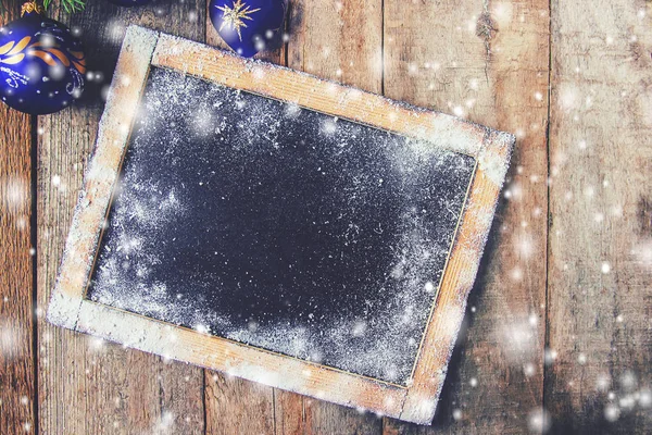 Noel arka plan. Seçici odak. 