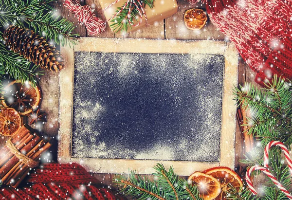 Noel arka plan. Seçici odak. 