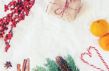 Noel arka plan. Seçici odak. 