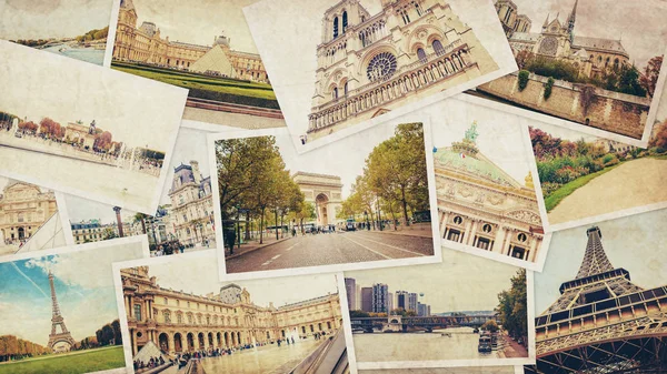 Colagem França Paris. Foco seletivo . — Fotografia de Stock