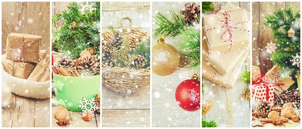 Collage de Navidad fotos . —  Fotos de Stock