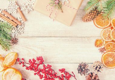 Noel arka plan. Seçici odak. 