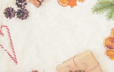 Noel arka plan. Seçici odak. 