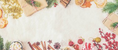 Noel arka plan. Seçici odak. 