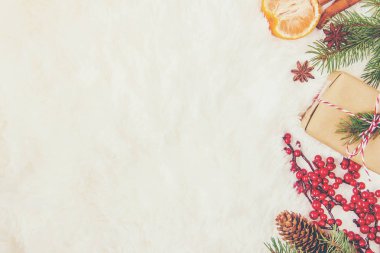 Noel arka plan. Seçici odak. 