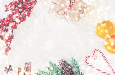 Noel arka plan. Seçici odak. 