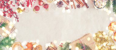 Noel arka plan. Seçici odak. 