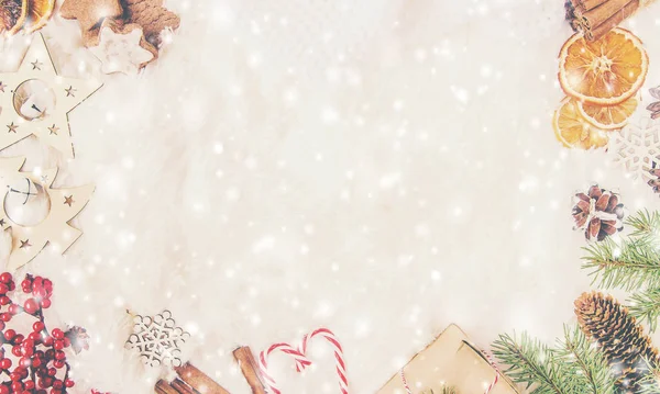 Noel arka plan. Seçici odak. 