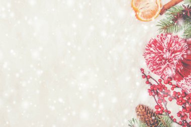 Noel arka plan. Seçici odak. 