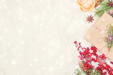 Noel arka plan. Seçici odak. 