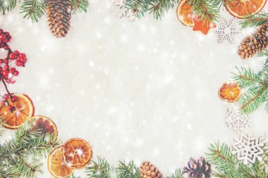 Noel arka plan. Seçici odak. 