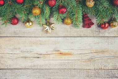 Noel arka plan. Seçici odak. 