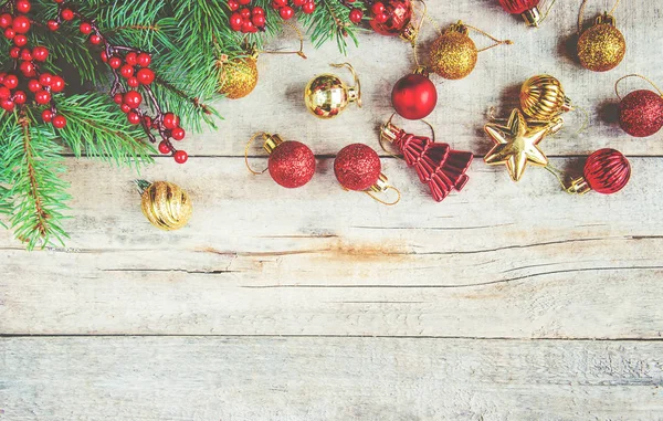 Noel arka plan. Seçici odak. 