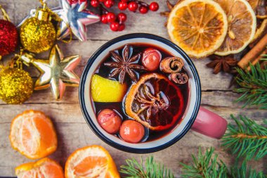 Noel içkisi. Seçici odak.