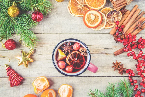 Noel içkisi. Seçici odak.