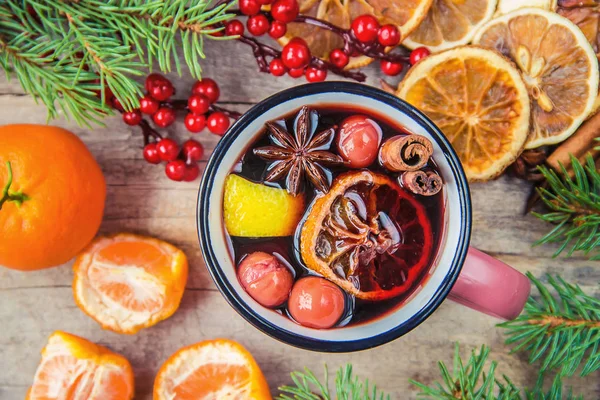 Bebida Natal Foco Seletivo — Fotografia de Stock