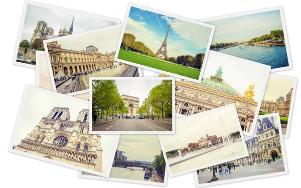 Collage France Paris Selective Focus — Stock Photo, Image