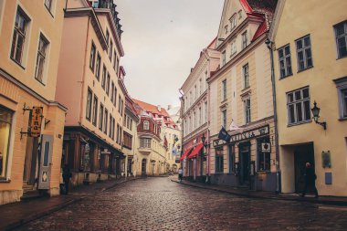 Estonya Tallinn. Seçici odak.