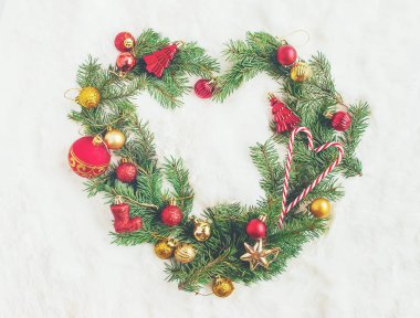 Noel arka plan. Seçici odak. Festival kompozisyon.