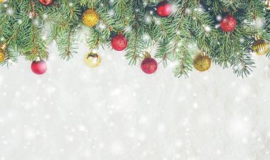 Noel arka plan. Seçici odak. 