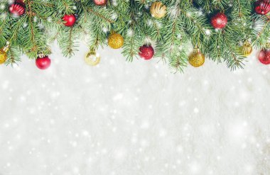 Noel arka plan. Seçici odak. 