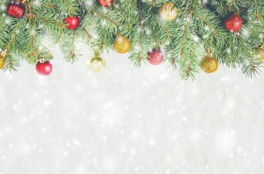 Noel arka plan. Seçici odak. 