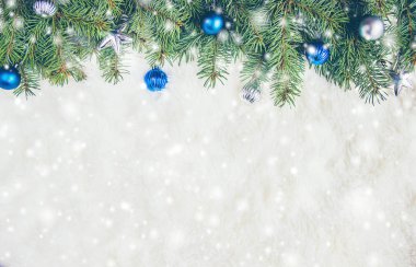 Noel arka plan. Seçici odak. 