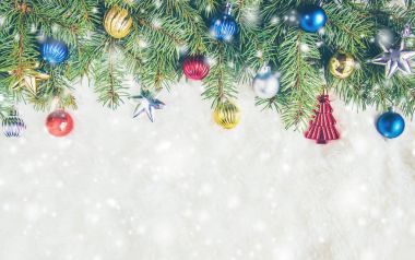 Noel arka plan. Seçici odak. 