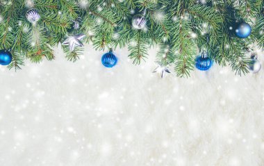 Noel arka plan. Seçici odak. 