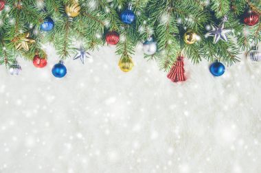 Noel arka plan. Seçici odak. 