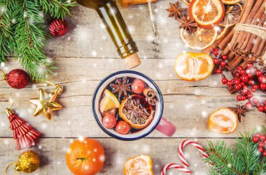 Noel içkisi. Seçici odak.