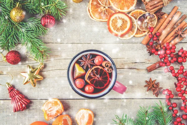 Noel içkisi. Seçici odak.