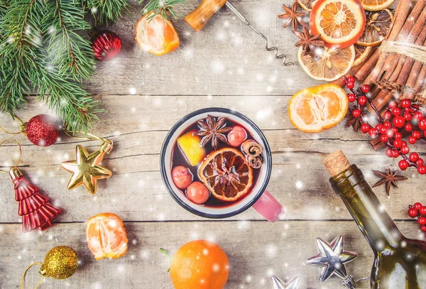 Bebida Natal Foco Seletivo — Fotografia de Stock