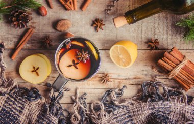 Noel içkisi. Seçici odak.