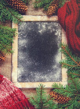 Noel arka plan. Seçici odak. 