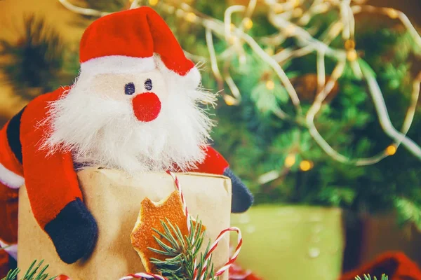 Noel arka plan. Seçici odak. 