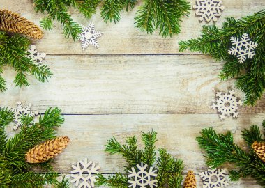 Noel arka plan. Seçici odak. 