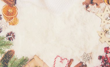 Noel arka plan. Seçici odak. 