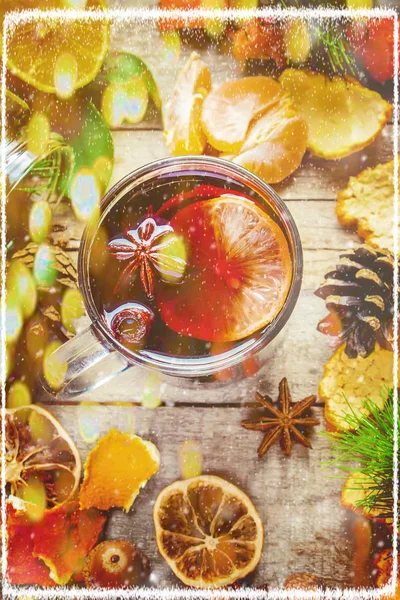 Noel içkisi. Seçici odak.
