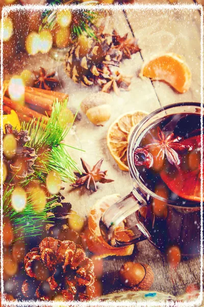 Noel içkisi. Seçici odak.