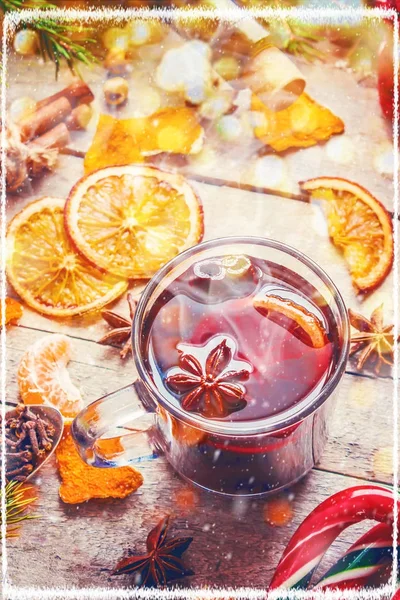 Noel içkisi. Seçici odak.