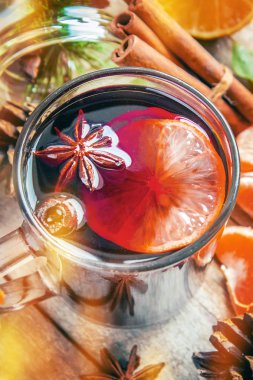 Noel içkisi. Seçici odak.