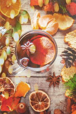 Noel içkisi. Seçici odak.