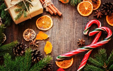 Noel arka plan. Seçici odak. 