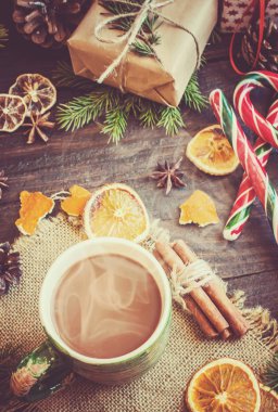 Noel içki. Seçici odak.