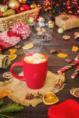 Noel içki. Seçici odak.