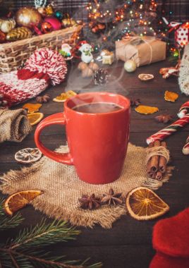 Noel içki. Seçici odak.