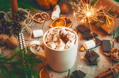 Noel içki. Seçici odak.